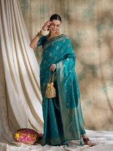 Womens Fashion Ethnic Blue Color Sarees-MLSHWSA1502BLU0ONE